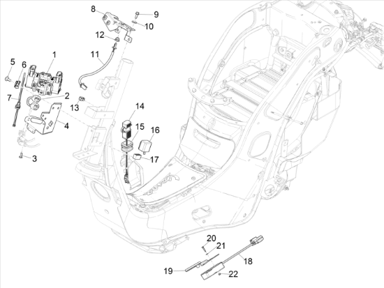 Εικόνα της ΒΑΣΗ ΑΙΣΘΗΤ ΘΕΣΗΣ ΓΚΑΖΙΟΥ VESPA ELETT-1B004644