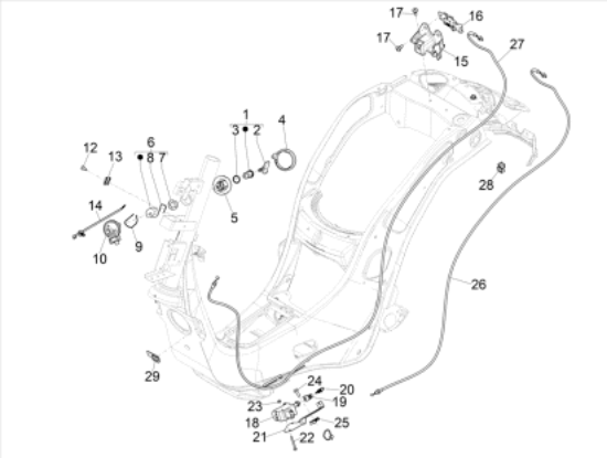 Εικόνα της ΚΕΡΑΙΑ IMMOBIL MEDLEY-GTS 125-150 E5-1D003438R