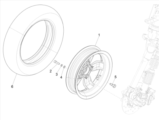 Εικόνα της ΤΡΟΧΟΣ ΜΠΡΟΣ VESPA PRIMAVERA-1C003570R