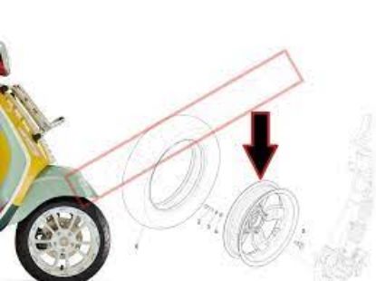 Εικόνα της ΤΡΟΧΟΣ ΜΠΡΟΣ VESPA PRIM==>>5A001357-1C005382