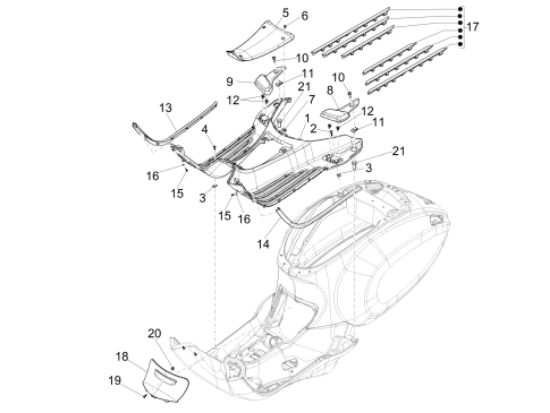 Εικόνα της ΠΑΤΩΜΑ VESPA PRIMAVERA ΜΠΛΕ 289/Α-67361200DK