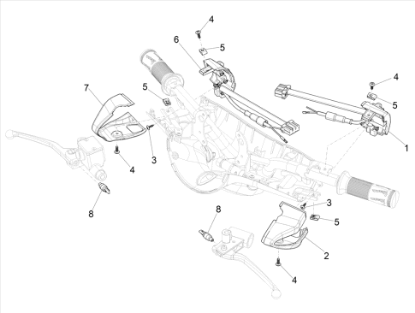 Εικόνα της ΔΙΑΚΟΠΤΗΣ ΦΩΤΩΝ VESPA PRIM-SPRINT 50 ΔΕΞ-1D002408