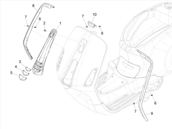 Εικόνα της ΜΟΥΤΣΟΥΝΑ VESPA PRIM-SPRINT ΛΕΥΚΗ 544-1B005209000BR