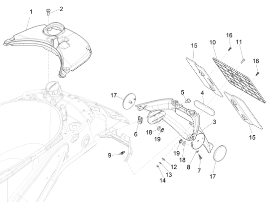 Εικόνα της ΛΑΣΠΩΤΗΡΑΣ VESPA PRIMAVERA-SPRINT ΜΑΥΡΟΣ-676206000C