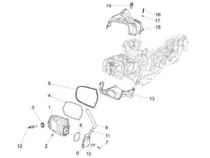 Εικόνα της ΚΑΛΥΜΜΑ ΚΥΛΙΝΔΡΟΥ SCOOTER 125/150 4T ΑΝΩ-1A020720