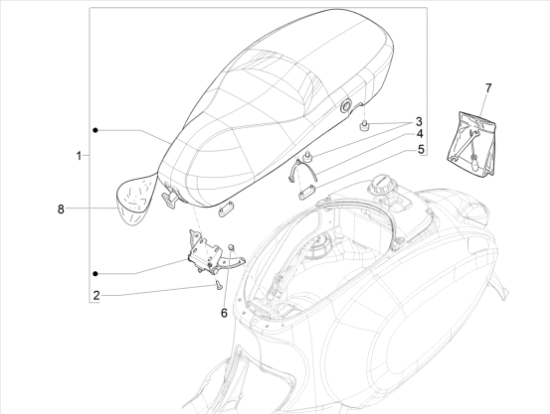 Εικόνα της ΚΑΛΥΜΜΑ ΣΕΛΑΣ VESPA PRIMAVERA WOTHERSP-1B008652