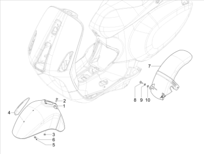 Εικόνα της ΠΟΥΛΑΔΑ ΦΤΕΡΟΥ VESPA PRIMAVERA MY 16<>19-1B003895