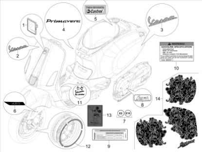 Εικόνα της ΑΥΤ/ΤΑ ΣΕΤ VESPA PRIM WALT DISNEY-2H006236