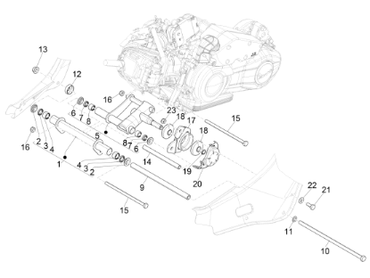 Εικόνα της ΜΠΡΑΤΣΟ ΚΙΝΗΤΗΡΑ VESPA PRIMAV 4T 3V IGET-5A000485