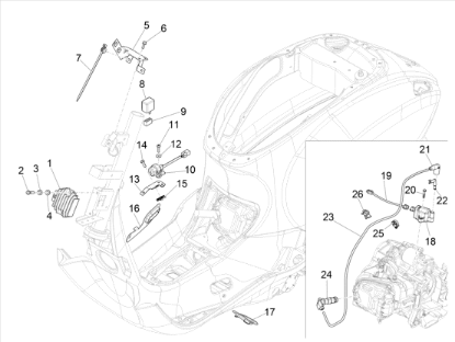 Εικόνα της ΑΚΡΟΦΥΣΙΟ ΠΟΛ/ΣΤΗ SCOOTER 125<>400-1A024520