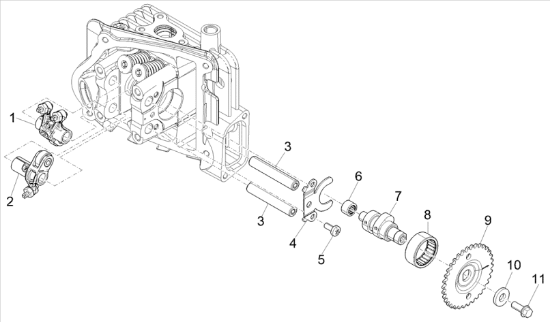 Εικόνα της ΑΞΟΝΑΚΙ ΒΑΛΒΙΔΩΝ SCOOTER 50 4T-3V-1A000080