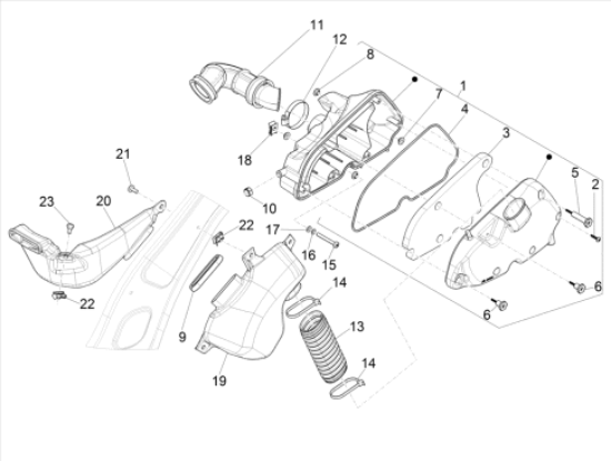 Εικόνα της ΦΥΣΟΥΝΑ ΘΑΛΑΜΟΥ ΦΙΛΤΡ LIB 125<>150 E5-1A018442