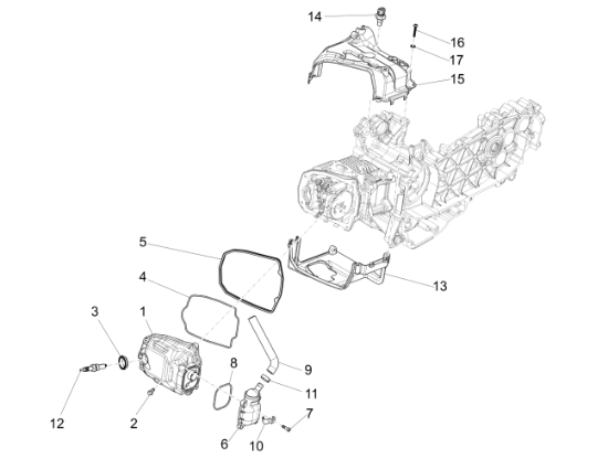 Εικόνα της ΚΑΛΥΜΜΑ ΚΥΛΙΝΔΡΟΥ SCOOTER 125/150 4T ΚΑΤ-1A020719