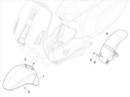 Εικόνα της ΦΤΕΡΟ ΜΠΡΟΣ VESPA SPRINT AΒΑΦΟ-1B006646