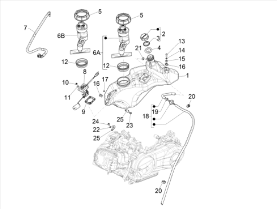 Εικόνα της ΦΛΟΤΕΡ ΤΕΠ.ΒΕΝΖ VESPA PRIM-SPRINT 125>-680057