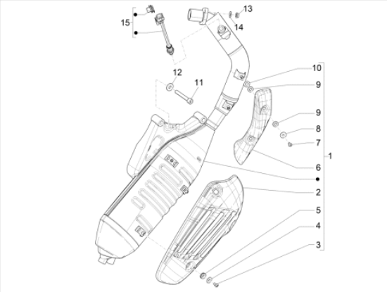 Εικόνα της ΕΞΑΤΜΙΣΗ VESPA SPRINT 125 Sport ΚΟΜΠΛΕ-1A0199905