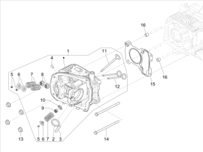 Εικόνα της ΦΛΑΝΤΖΑ ΚΕΦ ΚΥΛ SCOOTER 125 T4 3V 11-13>-1A000173