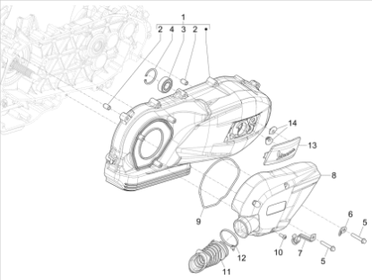 Εικόνα της ΚΑΠΑΚΙ ΚΙΝΗΤΗΡΑ VESPA GTS-SPRIM-SPR 150-1A0068495