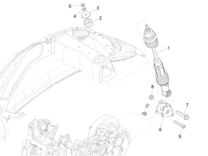 Εικόνα της ΜΠΡΑΤΣΟ ΚΙΝΗΤΗΡΑ VESPA PRIMAV 4T 3V IGET-5A000485