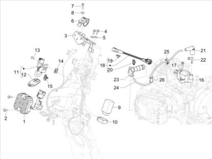 Εικόνα της ΑΚΡΟΦΥΣΙΟ ΠΟΛ/ΣΤΗ SCOOTER 125<>400-1A024520