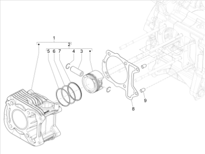 Εικόνα της ΕΛΑΤΗΡΙΟ ΠΙΣΤ STD VESPA LX-S 150 12?ΑΝΩ-B017548