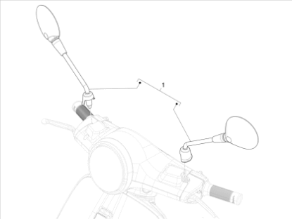 Εικόνα της ΚΑΘΡΕΠΤΕΣ VESPA SPRINT 50/150 ΣΕΤ ΑΡ+ΔΕ-CM262021