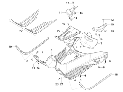 Εικόνα της ΛΑΣΤΙΧΟ ΜΑΡΣΠΙΕ VESPA PRIMAVERA ΑΡΙΣΤ-675052000C