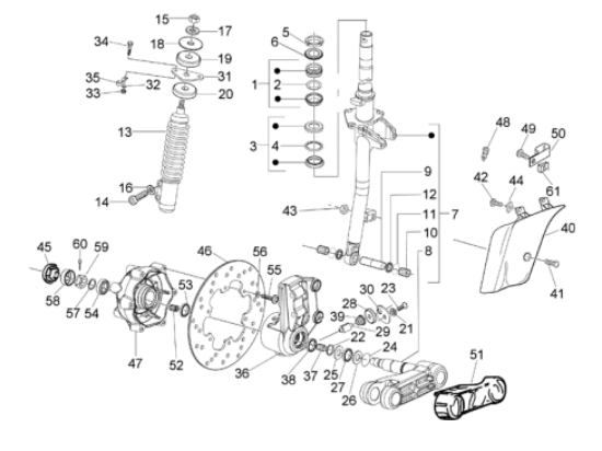 Εικόνα της ΑΜΟΡΤΙΣΕΡ ΜΠΡΟΣ VESPA GTS 125<>300-HPE-1C004530R