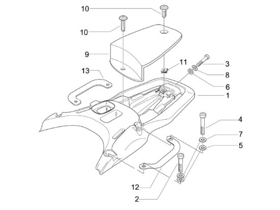 Εικόνα της ΧΕΙΡΟΛΑΒΗ ΠΙΣΩ VESPA GT 125/200 ΔΕ-57733800E9