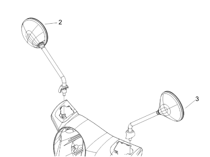 Εικόνα της ΚΑΘΡΕΠΤΗΣ VESPA GT 125-200 ΑΡΙΣΤΕΡΟΣ-CM073404