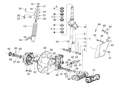 Εικόνα της ΑΜΟΡΤΙΣΕΡ ΜΠΡΟΣ VESPA GTS 125<>300-HPE-1C004530R