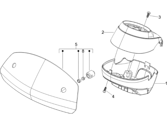 Εικόνα της ΚΑΠΑΚΙ ΤΙΜ VESPA GTV ΚΑΤΩ ΓΚΡΙ 780-62468200EP