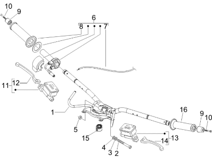 Εικόνα της ΒΙΔΑ ΑΝΤΙΒΑΡΟΥ ΤΙΜ VESPA GTV 125<>300-653019