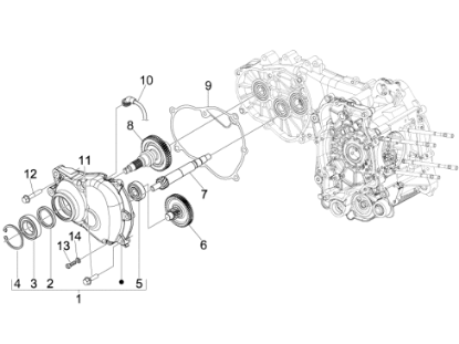 Εικόνα της ΑΞΟΝΑΣ ΠΙΣΩ ΤΡΟΧΟΥ VESPA GTS-ATL 125-B0168845