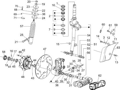 Εικόνα της ΑΜΟΡΤΙΣΕΡ ΜΠΡΟΣ VESPA GTS 125<>300-HPE-1C004530R