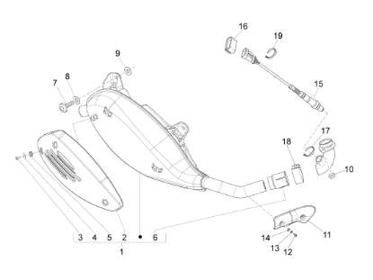 Εικόνα της ΕΞΑΤΜΙΣΗ VESPA GTS 250-300 ΚΟΜΠΛΕ-1A0093185