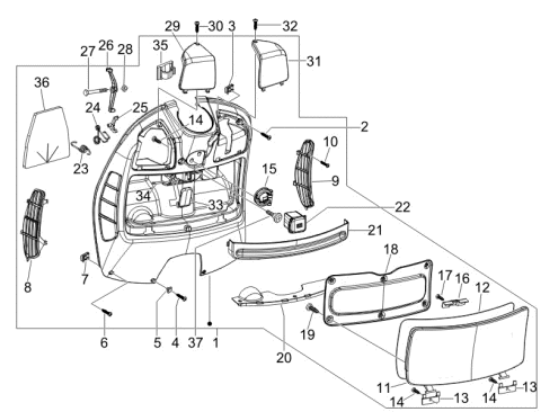 Εικόνα της ΝΤΟΥΛΑΠΙ VESPA GTV AΒΑΦΟ-1B001758