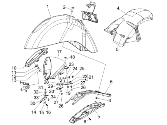 Εικόνα της ΒΑΣΗ ΛΑΣΠΩΤ ΠΙΣΩ VESPA GTV-647892