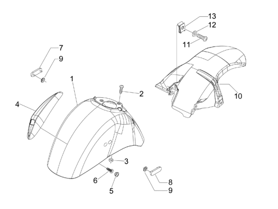 Εικόνα της ΦΤΕΡΟ ΜΠΡΟΣ VESPA GT 125/200 GRAF 79/A-65102900ND