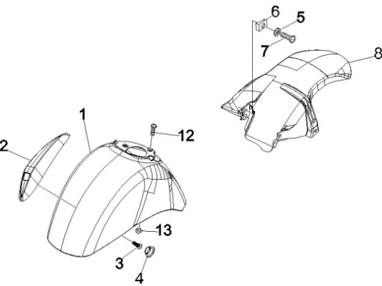 Εικόνα της ΦΤΕΡΟ ΜΠΡΟΣ VESPA GT-GTS EXCALIB 738-65102960F2