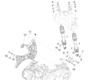 Εικόνα της ΜΟΥΑΓΙΕ ΠΙΣΩ VESPA GTS MY22-1A019545