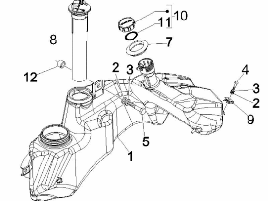 Εικόνα της ΤΕΠΟΖΙΤΟ ΒΕΝΖ VESPA GTS125<>300-1B009534