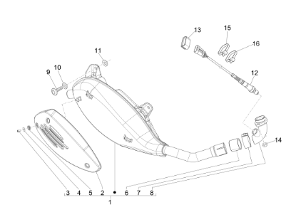 Εικόνα της ΕΞΑΤΜΙΣΗ VESPA GTS 250-300 ΚΟΜΠΛΕ-1A0093185