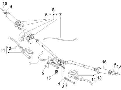 Εικόνα της ΒΙΔΑ ΑΝΤΙΒΑΡΟΥ ΤΙΜ VESPA GTV 125<>300-653019