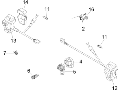 Εικόνα της ΒΑΣΗ ΔΙΑΚΟΠΤΗ ΦΩΤ VESPA 250 ΓΚΡΙ 780 ΑΡ-63985800EP