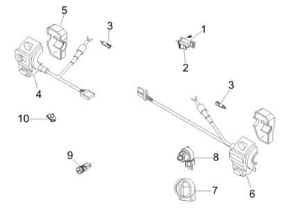 Εικόνα της ΒΑΣΗ ΔΙΑΚΟΠΤΗ ΦΩΤ VESPA 250 ΓΚΡΙ 780 ΑΡ-63985800EP