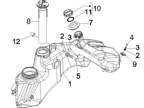 Εικόνα της ΤΕΠΟΖΙΤΟ ΒΕΝΖ VESPA GTS125<>300-1B009534