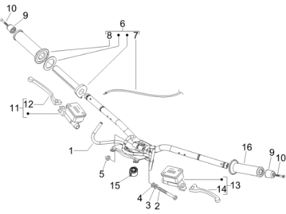 Εικόνα της ΒΙΔΑ ΑΝΤΙΒΑΡΟΥ ΤΙΜ VESPA GTV 125<>300-653019