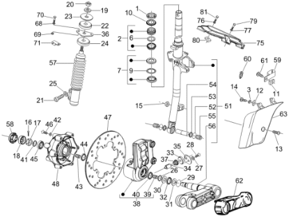 Εικόνα της ΑΜΟΡΤΙΣΕΡ ΜΠΡΟΣ VESPA GTS 125<>300-HPE-1C004530R