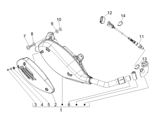 Εικόνα της ΕΞΑΤΜΙΣΗ VESPA GTS 250-300 ΚΟΜΠΛΕ-1A0093185